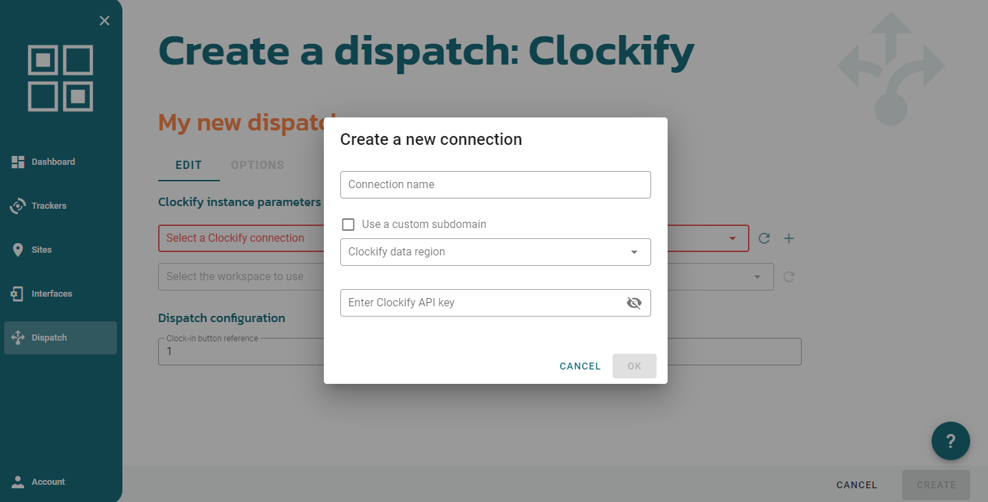 Send clocking data to Clockify - Skiply