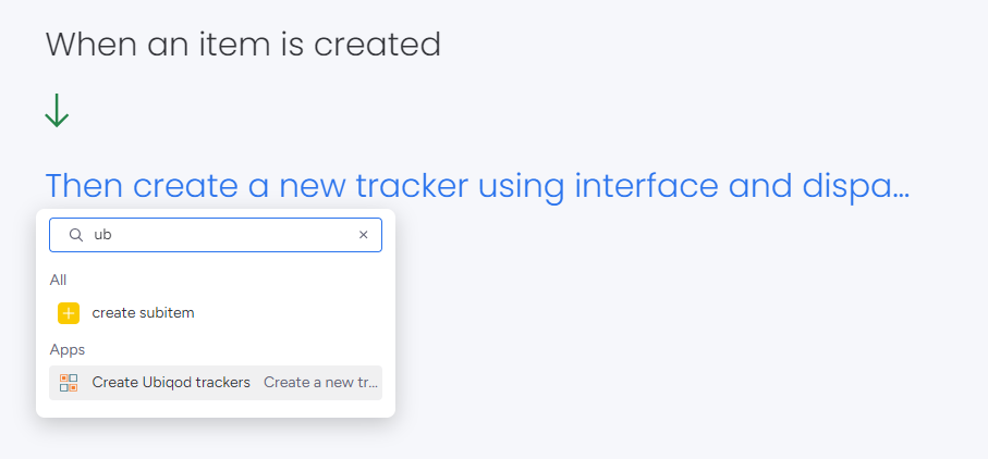 Automation in monday.com for tracker creation