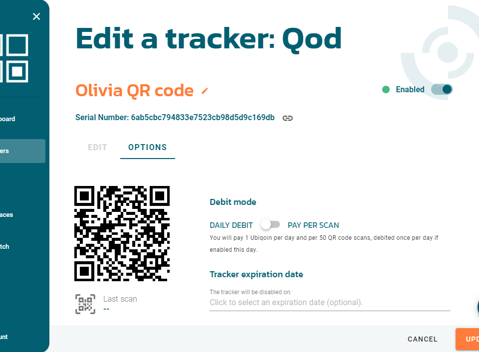 New usage based billing for QR codes