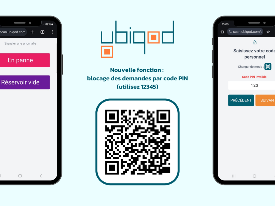 Signalement d'anomalies sécurisées par QR code